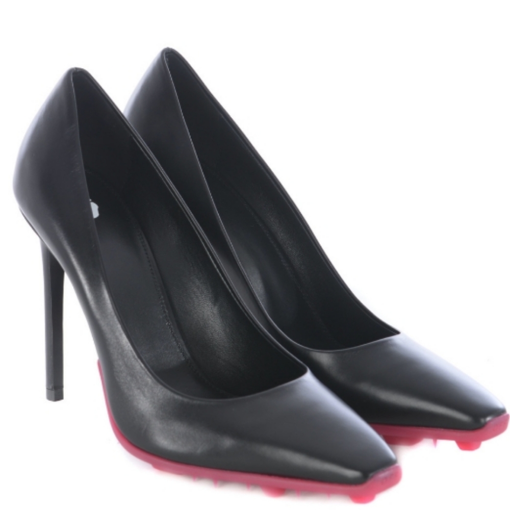 NWT OFF-WHITE - Leather Pumps Black & Pink
